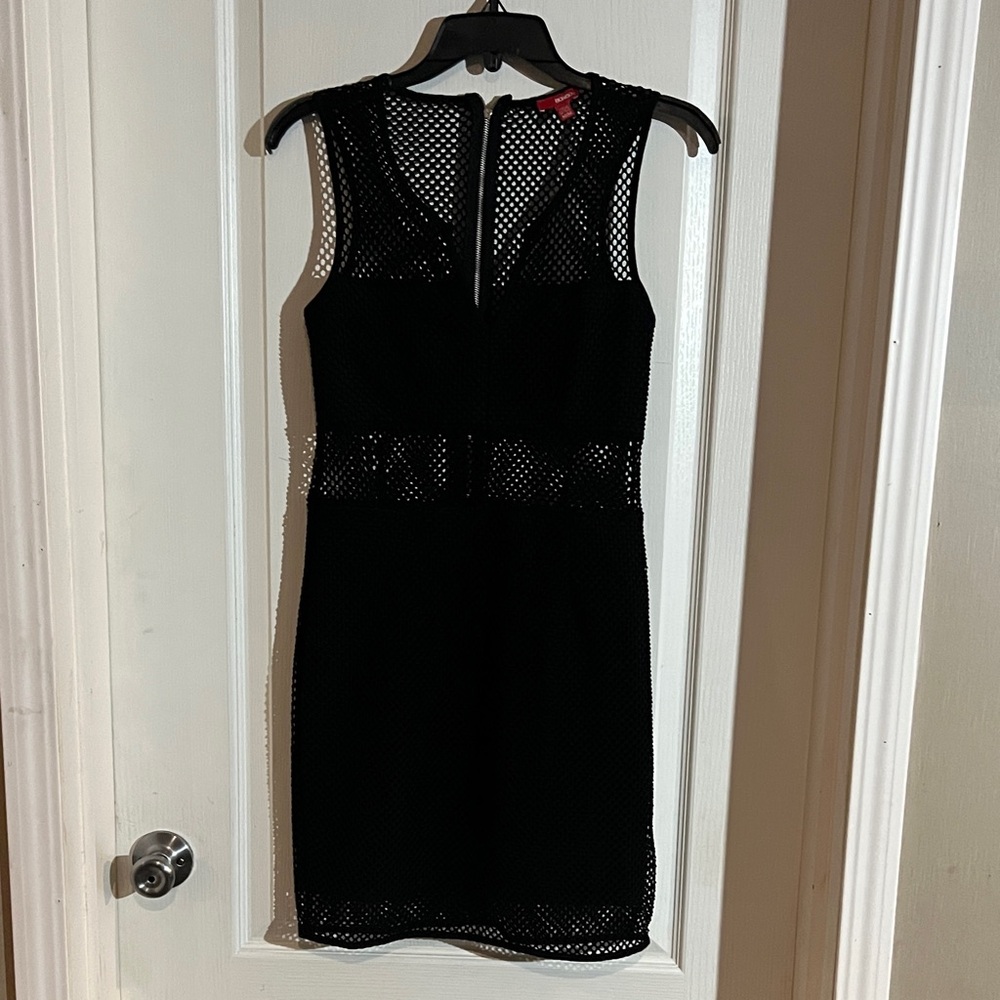 VTG‎ Y2K BONGO Lexie Black Mesh Mini Dress Juniors M